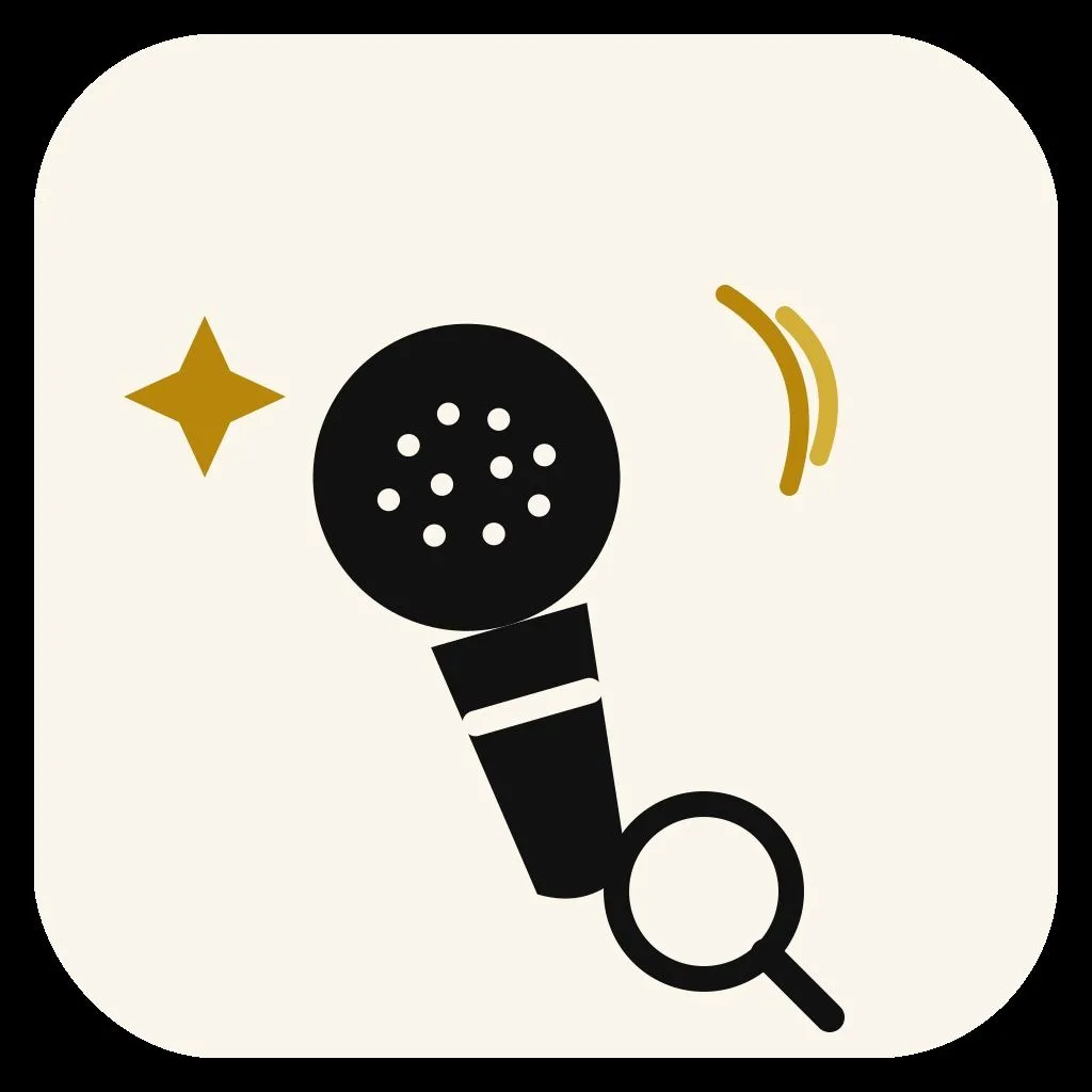 StageScout Pro microphone and magnifying glass logo